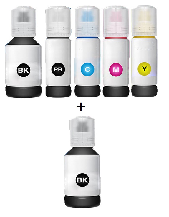 Epson Compatible 105/106 Full set of Ecotank Ink Bottles + EXTRA BLACK